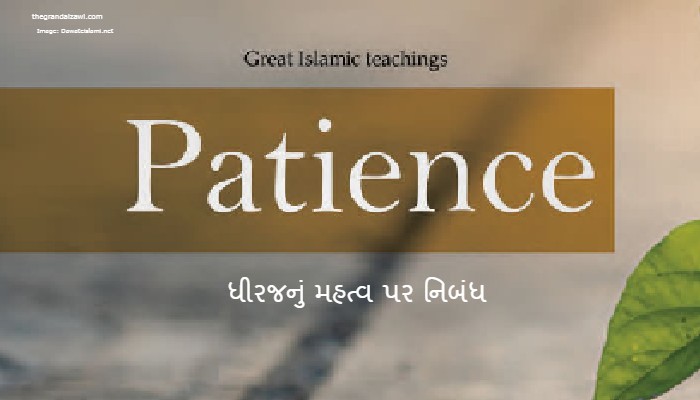 Importance Of  Patience Essay In Gujarati 2023 ધીરજનું મહત્વ પર નિબંધ